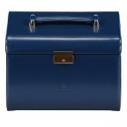Schmuckkasten merino mit vier Etagen Dunkelblau, Farbe: blau/petrol, Marke: Windrose, EAN: 4031604015271, Bild 2 von 2