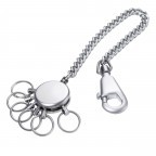 Schlüsselanhänger Patent Chain mit Kette Silber, Farbe: metallic, Marke: Troika, EAN: 4024023117114, Abmessungen in cm: 2.5x13x0.9, Bild 1 von 6