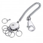 Schlüsselanhänger Patent Chain mit Kette Silber, Farbe: metallic, Marke: Troika, EAN: 4024023117114, Abmessungen in cm: 2.5x13x0.9, Bild 3 von 6