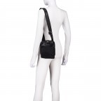 Umhängetasche Finix Nero, Farbe: schwarz, Marke: Valentino Bags, EAN: 8054942656032, Abmessungen in cm: 15.5x20.5x4, Bild 4 von 6