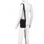 Umhängetasche Finix Nero, Farbe: schwarz, Marke: Valentino Bags, EAN: 8054942656087, Abmessungen in cm: 16.5x21x6.5, Bild 4 von 6