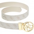 Gürtel Nolana 4g-logo mit Wendefunktion Bundweite 90 CM Bone Logo, Farbe: beige, Marke: Guess, EAN: 7620837326932, Abmessungen in cm: 3.5x110x2, Bild 4 von 5