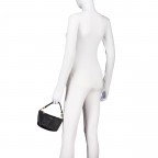 Handtasche Helina mit herausnehmbarer Tasche Black, Farbe: schwarz, Marke: Guess, EAN: 0190231934455, Abmessungen in cm: 16.5x16.5x8.8, Bild 4 von 9