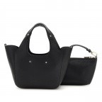 Handtasche Helina mit herausnehmbarer Tasche Black, Farbe: schwarz, Marke: Guess, EAN: 0190231934455, Abmessungen in cm: 16.5x16.5x8.8, Bild 3 von 9