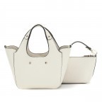 Handtasche Helina mit herausnehmbarer Tasche Bone, Farbe: beige, Marke: Guess, EAN: 0190231934462, Abmessungen in cm: 16.5x16.5x8.8, Bild 3 von 9