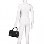 Handtasche Edita Black, Farbe: schwarz, Marke: Guess, EAN: 0190231936244, Abmessungen in cm: 27.5x16.5x10, Bild 4 von 6
