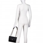 Umhängetasche Edita Black, Farbe: schwarz, Marke: Guess, EAN: 0190231936275, Abmessungen in cm: 24x17x7, Bild 4 von 8