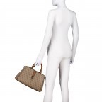 Handtasche Zamira 4G-Logo Latte, Farbe: cognac, Marke: Guess, EAN: 0190231932000, Abmessungen in cm: 34x22x11.5, Bild 4 von 7
