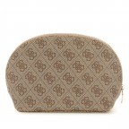 Kosmetiketui Zamira 4G-Logo Latte, Farbe: cognac, Marke: Guess, EAN: 7626741087631, Abmessungen in cm: 22x15x6.5, Bild 2 von 3