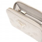 Geldbörse Cresidia 4G-Logo Peony Off White, Farbe: beige, Marke: Guess, EAN: 0190231932659, Abmessungen in cm: 14x9.5x2.5, Bild 3 von 3
