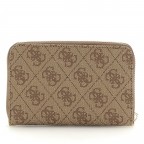 Geldbörse Laurel 4G-Logo Latte, Farbe: cognac, Marke: Guess, EAN: 0190231881711, Abmessungen in cm: 14.2x9.5x2.3, Bild 2 von 3