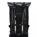 Rucksack Ashton mit Rolltop Black, Farbe: schwarz, Marke: Johnny Urban, EAN: 4260759424090, Abmessungen in cm: 30x46x18, Bild 6 von 16