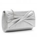 Umhängetasche / Clutch Amalia Ribbon Silver, Farbe: metallic, Marke: Tamaris, EAN: 4063512138629, Abmessungen in cm: 22x14x5.5, Bild 2 von 7