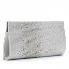 Umhängetasche / Clutch Amalia mit Glitzersteinchen Silver, Farbe: metallic, Marke: Tamaris, EAN: 4063512139046, Abmessungen in cm: 25x12.5x0, Bild 2 von 7