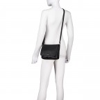 Umhängetasche Lugano 474 Schwarz, Farbe: schwarz, Marke: Flanigan, EAN: 4066727008022, Abmessungen in cm: 21x18x8, Bild 5 von 7