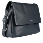 Umhängetasche Lugano 476 Blau, Farbe: blau/petrol, Marke: Flanigan, EAN: 4066727008053, Abmessungen in cm: 30x22.5x13.5, Bild 2 von 6