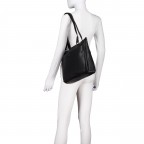 Shopper Lugano 483 Schwarz, Farbe: schwarz, Marke: Flanigan, EAN: 4066727008121, Abmessungen in cm: 35x28x10, Bild 5 von 6