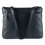 Shopper Lugano 483 Blau, Farbe: blau/petrol, Marke: Flanigan, EAN: 4066727008138, Abmessungen in cm: 35x28x10, Bild 4 von 5