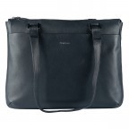 Shopper Lugano 483 Blau, Farbe: blau/petrol, Marke: Flanigan, EAN: 4066727008138, Abmessungen in cm: 35x28x10, Bild 2 von 5