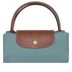 Handtasche Le Pliage Handtasche S Eucalyptus, Farbe: blau/petrol, Marke: Longchamp, EAN: 3597922726936, Abmessungen in cm: 23x22x14, Bild 5 von 6