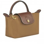 Kosmetiktasche Le Pliage Pochette Fawn, Farbe: cognac, Marke: Longchamp, EAN: 3597922505791, Abmessungen in cm: 17x10x5.5, Bild 2 von 5
