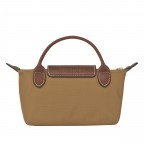 Kosmetiktasche Le Pliage Pochette Fawn, Farbe: cognac, Marke: Longchamp, EAN: 3597922505791, Abmessungen in cm: 17x10x5.5, Bild 3 von 5