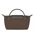 Kosmetiktasche Le Pliage Green Pochette Terra, Farbe: braun, Marke: Longchamp, EAN: 3597922726868, Abmessungen in cm: 17x10x5.5, Bild 3 von 6