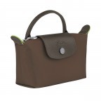 Kosmetiktasche Le Pliage Green Pochette Terra, Farbe: braun, Marke: Longchamp, EAN: 3597922726868, Abmessungen in cm: 17x10x5.5, Bild 2 von 6