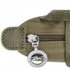 Kosmetiktasche Le Pliage Green Pochette Artichoke, Farbe: taupe/khaki, Marke: Longchamp, EAN: 3597922726899, Abmessungen in cm: 17x10x5.5, Bild 6 von 6