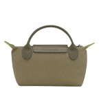 Kosmetiktasche Le Pliage Green Pochette Artichoke, Farbe: taupe/khaki, Marke: Longchamp, EAN: 3597922726899, Abmessungen in cm: 17x10x5.5, Bild 3 von 6