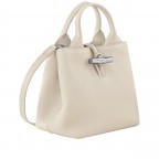 Handtasche Roseau S variabel in der Form Papier, Farbe: beige, Marke: Longchamp, EAN: 3597922722242, Abmessungen in cm: 20x20x13.5, Bild 2 von 9