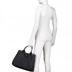 Handtasche Roseau L variabel in der Form Black, Farbe: schwarz, Marke: Longchamp, EAN: 3597922733507, Abmessungen in cm: 34x27x17, Bild 4 von 5