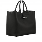Handtasche Roseau L variabel in der Form Black, Farbe: schwarz, Marke: Longchamp, EAN: 3597922733507, Abmessungen in cm: 34x27x17, Bild 2 von 5