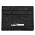 Karten-/Ausweisetui Roseau Noir, Farbe: schwarz, Marke: Longchamp, EAN: 3597922721757, Abmessungen in cm: 10x7.6x0.4, Bild 1 von 2