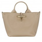 Handtasche Roseau S Racine, Farbe: beige, Marke: Longchamp, EAN: 3597922766475, Abmessungen in cm: 20x20x13.5, Bild 2 von 5