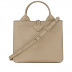 Handtasche Roseau S Racine, Farbe: beige, Marke: Longchamp, EAN: 3597922766475, Abmessungen in cm: 20x20x13.5, Bild 4 von 5