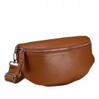 Gürteltasche mit Silberfittings Hellbraun, Farbe: braun, Marke: Hausfelder Manufaktur, EAN: 4065646024854, Abmessungen in cm: 25x14x8, Bild 2 von 6