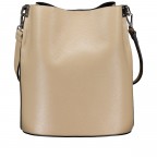 Beuteltasche Velours mit zwei Riemen Beige, Farbe: beige, Marke: Hausfelder Manufaktur, EAN: 4065646024908, Abmessungen in cm: 23x27x16, Bild 3 von 7