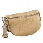Gürteltasche / Umhängetasche Velours mit Goldfittings Beige, Farbe: beige, Marke: Hausfelder Manufaktur, EAN: 4065646024953, Abmessungen in cm: 24x14x8, Bild 2 von 6