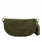 Gürteltasche / Umhängetasche Velours Oliv, Farbe: grün/oliv, Marke: Hausfelder Manufaktur, EAN: 4065646024984, Abmessungen in cm: 24x14x8, Bild 3 von 6