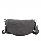 Gürteltasche / Umhängetasche Velours Grau, Farbe: grau, Marke: Hausfelder Manufaktur, EAN: 4065646025011, Abmessungen in cm: 24x14x8, Bild 3 von 6