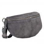 Gürteltasche / Umhängetasche Velours Grau, Farbe: grau, Marke: Hausfelder Manufaktur, EAN: 4065646025011, Abmessungen in cm: 24x14x8, Bild 2 von 6