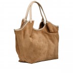Beuteltasche Velours Beige, Farbe: beige, Marke: Hausfelder Manufaktur, EAN: 4065646025127, Abmessungen in cm: 29x33x12, Bild 2 von 6