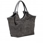 Beuteltasche Velours Grau, Farbe: grau, Marke: Hausfelder Manufaktur, EAN: 4065646025134, Abmessungen in cm: 29x33x12, Bild 2 von 6