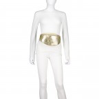 Gürteltasche / Umhängetasche Laminato mit Goldfittings Gold, Farbe: metallic, Marke: Hausfelder Manufaktur, EAN: 4065646025189, Abmessungen in cm: 24x14x8, Bild 4 von 6