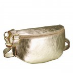 Gürteltasche / Umhängetasche Laminato mit Goldfittings Gold, Farbe: metallic, Marke: Hausfelder Manufaktur, EAN: 4065646025189, Abmessungen in cm: 24x14x8, Bild 2 von 6