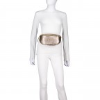 Gürteltasche / Umhängetasche Laminato mit Goldfittings Bronze, Farbe: metallic, Marke: Hausfelder Manufaktur, EAN: 4065646025196, Abmessungen in cm: 24x14x8, Bild 4 von 6