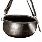 Gürteltasche / Umhängetasche Laminato mit Silberfittings Anthra, Farbe: anthrazit, Marke: Hausfelder Manufaktur, EAN: 4065646025202, Abmessungen in cm: 24x14x8, Bild 6 von 6