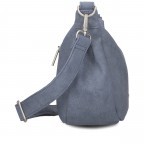 Beuteltasche Mademoiselle Halfmoon Bag M70 Nubuk Sky, Farbe: blau/petrol, Marke: Zwei, EAN: 4250257937697, Abmessungen in cm: 34x18x11, Bild 3 von 8