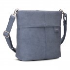 Umhängetasche Mademoiselle M8 vegan Denim, Farbe: blau/petrol, Marke: Zwei, EAN: 4250257937659, Abmessungen in cm: 23x25x10, Bild 2 von 9